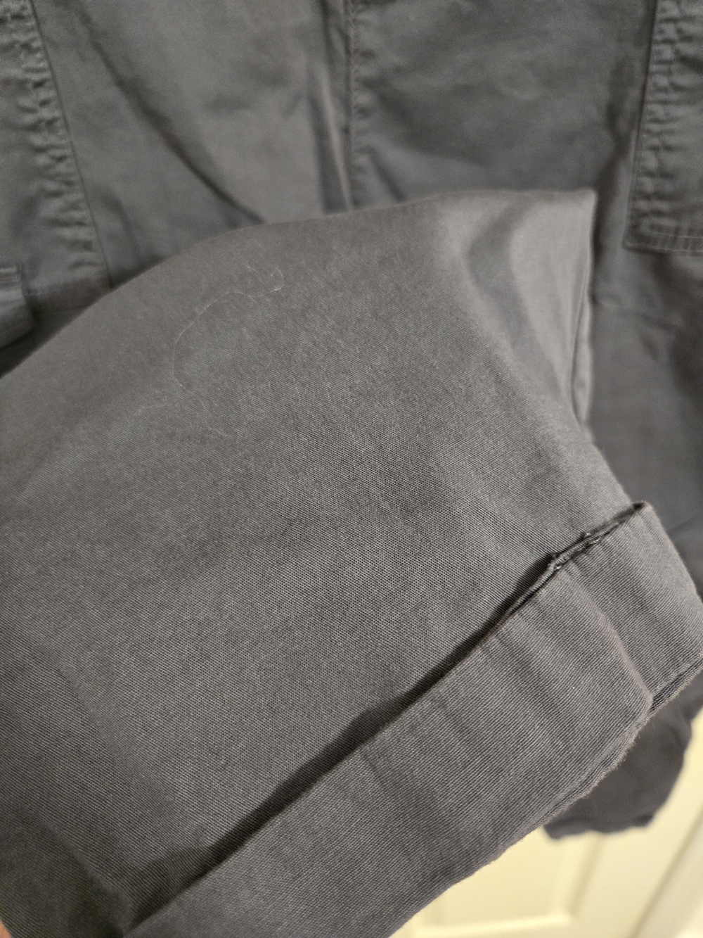 Time And Tru Women's Grey Cotton Cargo Capris Size 18 - Picture 4 of 8